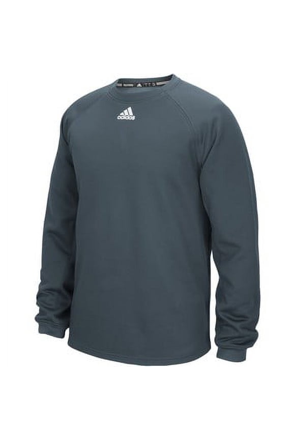 362F Adidas Mens Climawarm Fielders Fleece Sweatshirt Onix Grey Onix Grey S