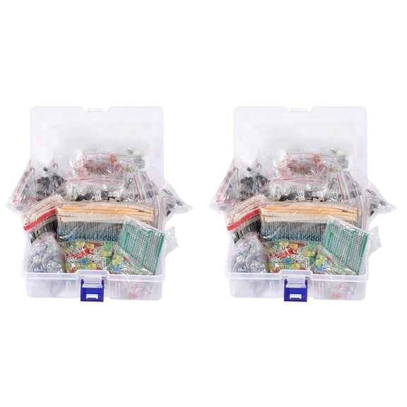 3636PCS DIY Electronics Components Kit Assortment Resistors LED Triode Capacitors Diodes PCB Potentiometer Resistanc
