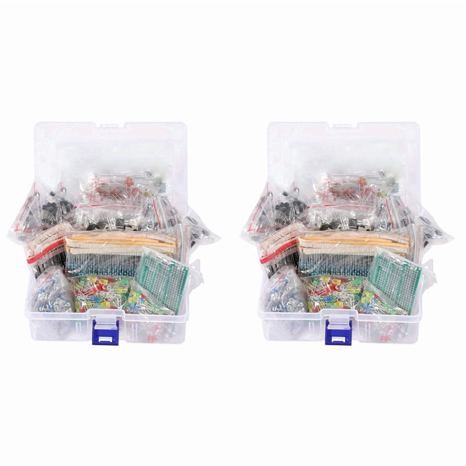 3636PCS DIY Electronics Components Kit Assortment Resistors LED Triode Capacitors Diodes PCB Potentiometer Resistanc