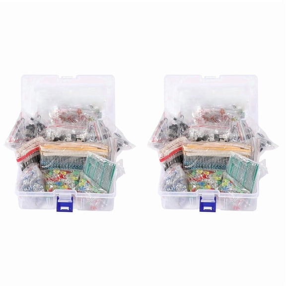 3636PCS DIY Electronics Components Kit Assortment Resistors LED Triode Capacitors Diodes PCB Potentiometer Resistanc
