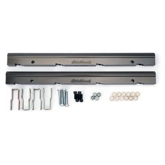 3638 Fuel Rail Kit - Aluminum, Clear Anodized