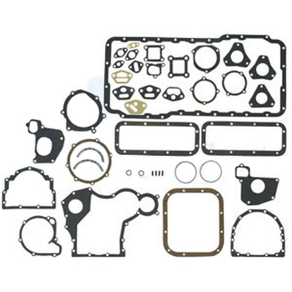 3638769M1 Lower Gasket Set with Rope Seal Fits Massey Ferguson