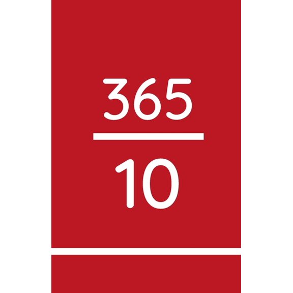 365/10 : 10 Minutes a Day (red) (Paperback)