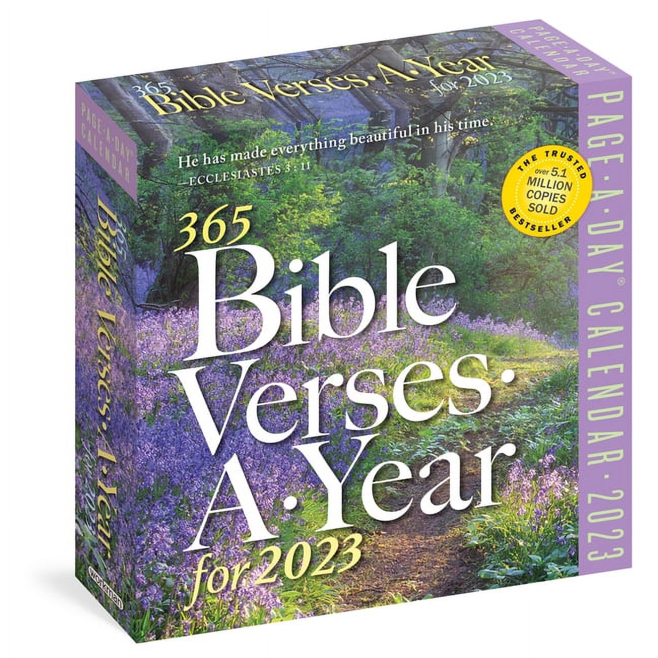 Calendar-2023-365 Bible Verses-A-Year Page-A-Day - Walmart.com