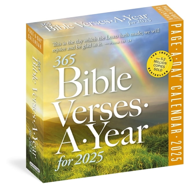 365 Bible Verses-A-Year Page-A-Day(r) Calendar 2025: Timeless Words from the Bible to Guide, Comfort, and Inspire, (Paperback)