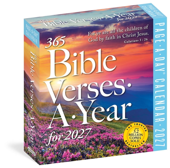 365 Bible Verses-A-Year Page-A-Day(r) Calendar 2027: Timeless Words from the Bible to Guide, Comfort, and Inspire, (Paperback)