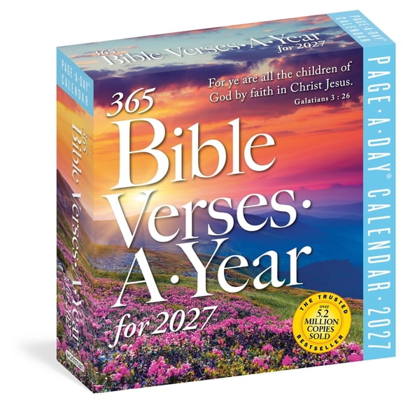 365 Bible Verses-A-Year Page-A-Day(r) Calendar 2027: Timeless Words from the Bible to Guide, Comfort, and Inspire, (Paperback)