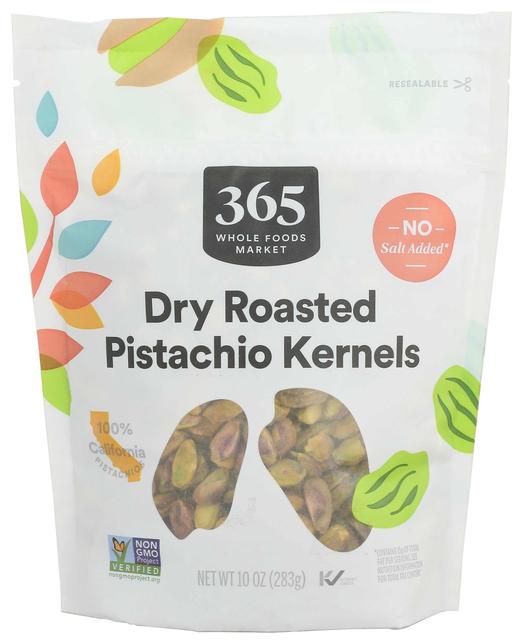 365 By Whole Foods Market, Pistachio Kernels Dry Roasted Unsalted, 10 ...
