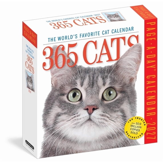 365 Cats Page-A-Day(r) Calendar 2027: The World's Favorite Cat Calendar, (Paperback)