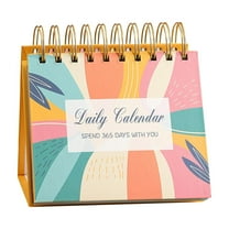 365 Day Laughter Desk Calendar, Daily Flip Calendar with Jokes and Inspirational Quotes, Fun Office Accessory and Small Desk Decor for Women and Men,A