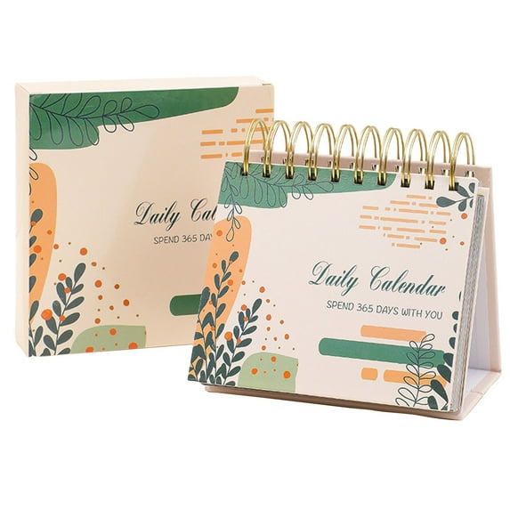 365 Day Laughter Desk Calendar, Daily Flip Calendar with Jokes and Inspirational Quotes, Fun Office Accessory and Small Desk Decor for Women and Men,D