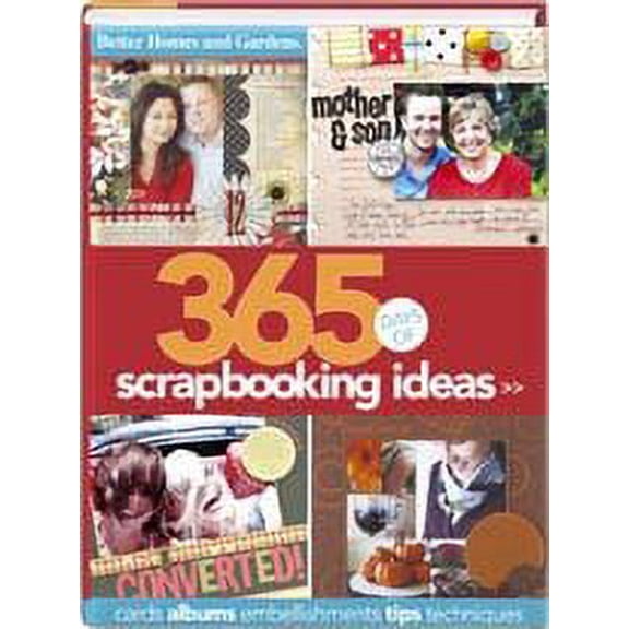 Pre-Owned 365 Days Of Scrapbooking Ideas (Better Homes & Gardens) Paperback