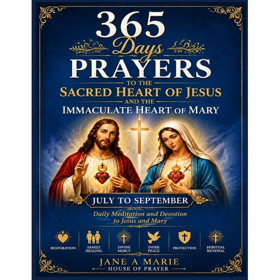 365 Days Prayers to the Sacred Heart of Jesus and the Immaculate Heart of Mary: Daily Meditation and Devotion to Jesus a, (Paperback)