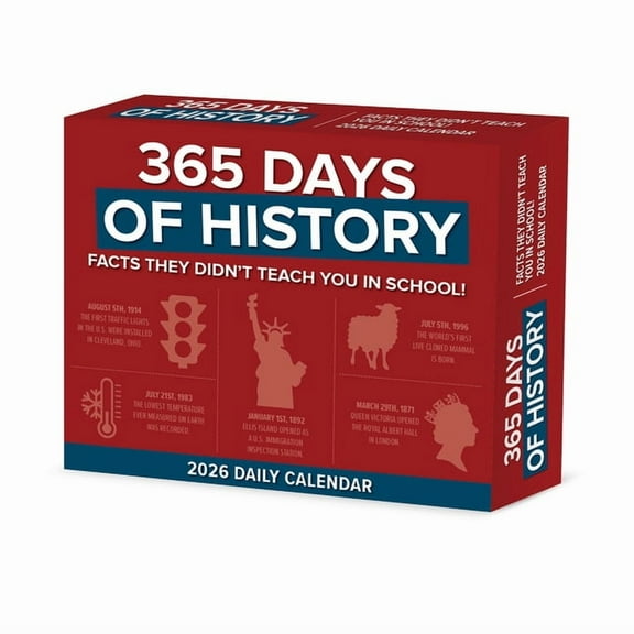 365 Days of History 2026 Box Calendar, (Paperback)