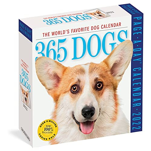 Pre-Owned 365 Dogs Page-A-Day Calendar 2022: The World's Favorite Dog Calendar Paperback