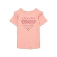 thumbnail image 1 of 365 Kids From Garanimals Girls Ruffle Tee with Short Sleeves, Sizes 4-10, 1 of 3