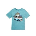 thumbnail image 1 of 365 Kids Boys Short Sleeve Graphic Heathered T-Shirt, Sizes 4-10, 1 of 4