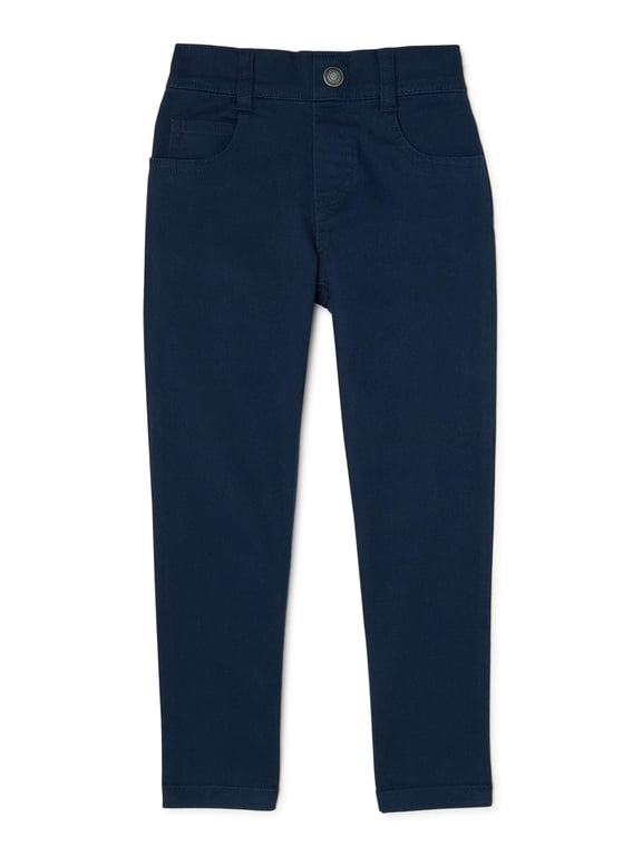 Kids Boys' Solid Woven Pants - Blue, 4