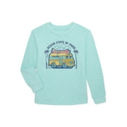 365 KIDS FROM GARANIMALS 365 Kids by Garanimals Boys Mix and Match Long Sleeve Slub Jersey Graphic Tee, Sizes 4-10