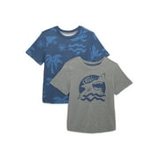 365 Kids by Garanimals Boys Mix and Match Multipack Graphic Tees, 2-Piece, Sizes 4-10