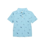365 Kids From Garanimals Boys Mix and Match Short Sleeve Graphic Polo, Sizes 4-10