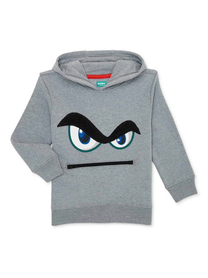 365 Kids From Garanimals Boys Zipper Mouth Hoodie with Graphic