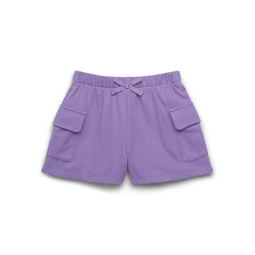365 Kids by Garanimals Girls French Terry Cargo Shorts, Sizes 4-10