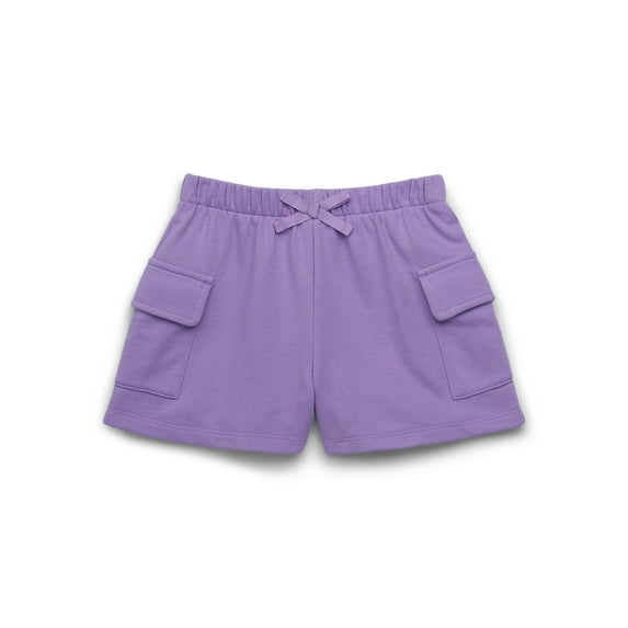 365 Kids by Garanimals Girls French Terry Cargo Shorts, Sizes 4-10
