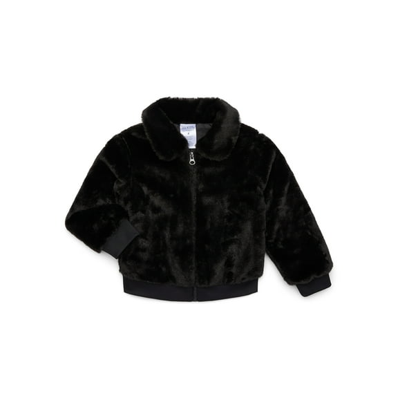 365 Kids From Garanimals Girls Faux Fur Jacket