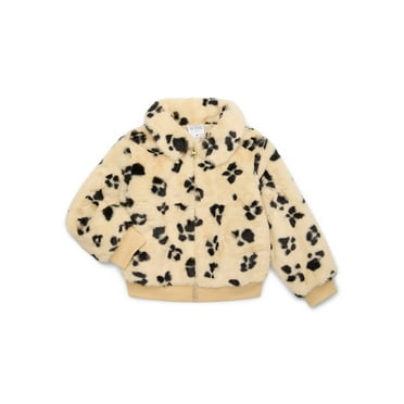 365 Kids From Garanimals Girls Faux Fur Jacket