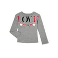 thumbnail image 1 of 365 Kids From Garanimals Girls Holiday Long Sleeve, Graphic T-Shirt, Sizes 4-10, 1 of 3