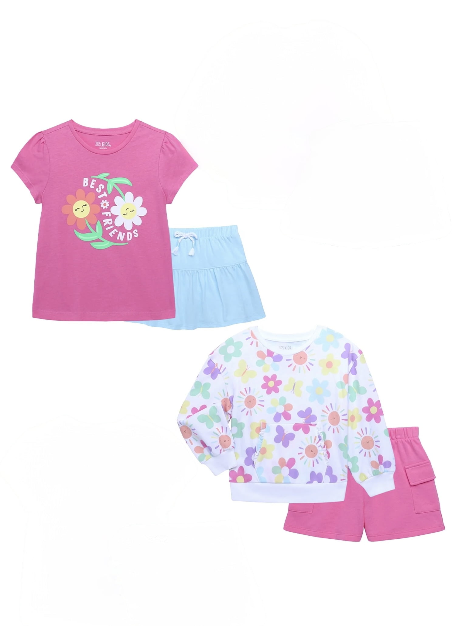 Justice Girls Oversized T-Shirt and Bike Shorts Outfit Set