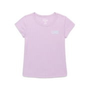 365 KIDSBYGARANIMALS 365 Kids by Garanimals Girls Pointelle Tee with Short Sleeves, Sizes 4-10