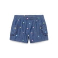 thumbnail image 1 of 365 Kids by Garanimals Girls Print Denim Shorts, Sizes 4-10, 1 of 3