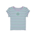 thumbnail image 1 of 365 Kids From Garanimals Girls Print Rib Tee Sizes 4-10, 1 of 3