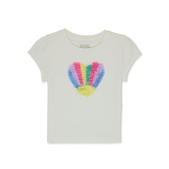 365 Kids From Garanimals Girls Puff Sleeve Tee, Sizes 4-10