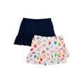 thumbnail image 1 of 365 Kids From Garanimals Girls Ruffle Scooter Skirts, 2-Pack, Sizes 4-10, 1 of 3