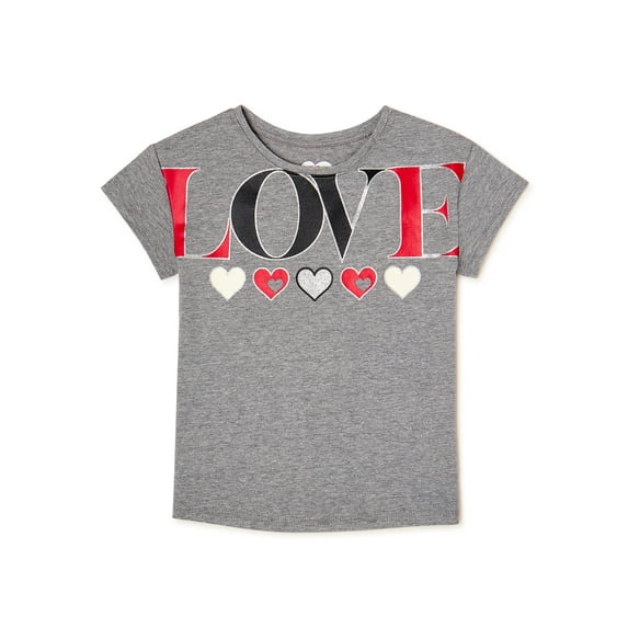 365 Kids From Garanimals Girls Short Sleeve Graphic T-Shirt, Sizes 4-10