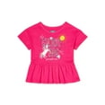 thumbnail image 1 of 365 Kids From Garanimals Girls Short Sleeve Peplum T-Shirt, Sizes 4-10, 1 of 3