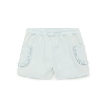 367 Kids by Garanimals Girls Solid Denim Shorts, Sizes 4-10