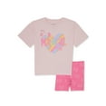 thumbnail image 1 of 365 Kids From Garanimals Girls Tee Bike Short Set, Sizes 4-10, 1 of 3