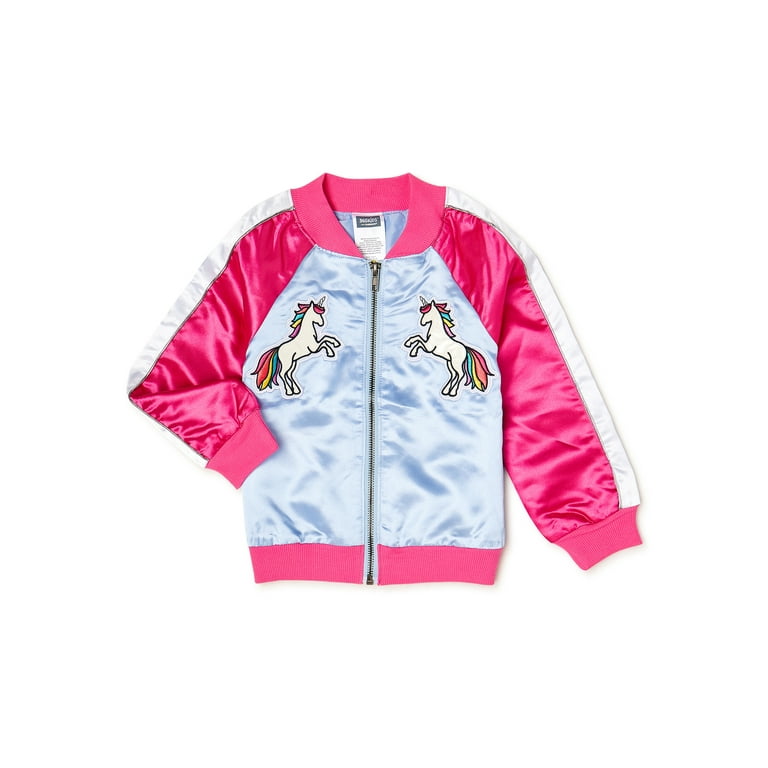 Girls unicorn bomber jacket best sale
