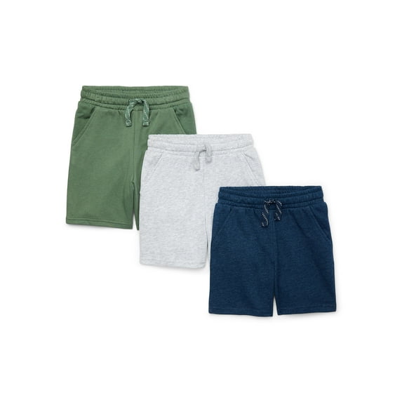 365 Kids by Garanimals Boys Mix and Match French Terry Shorts, 3-Piece, Sizes 4-10