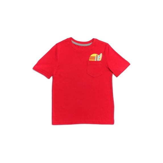 365 Kids by Garanimals Boys Short Sleeve Surf Graphic Pocket Tee