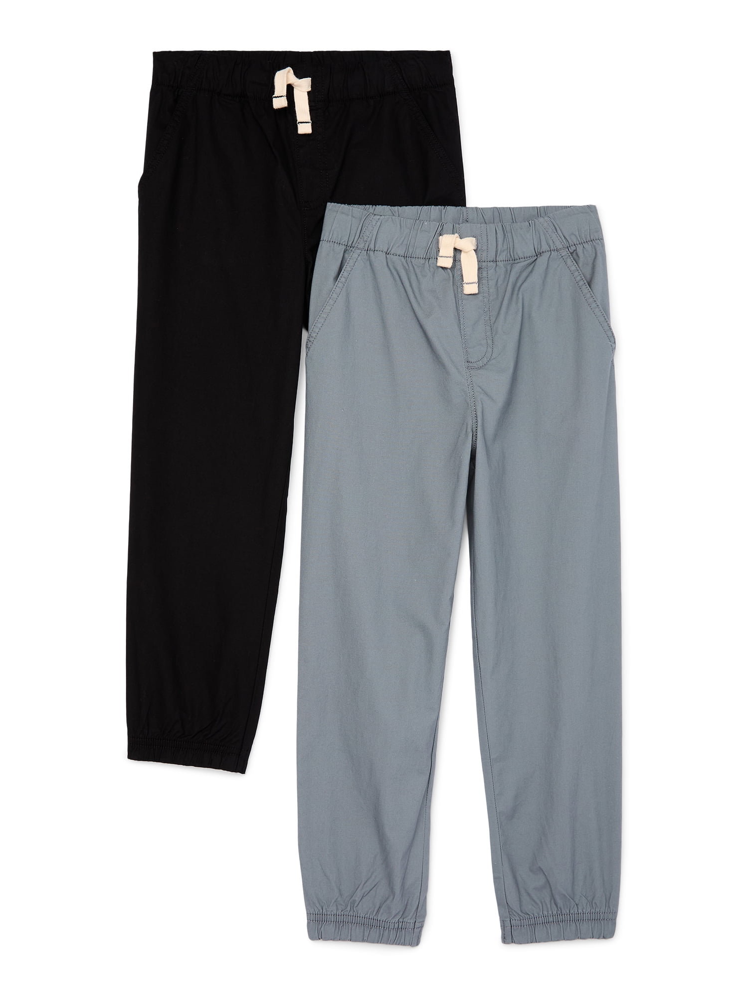365 Kids by Garanimals Boys Woven Pants, 2-Pack, Sizes 4-10