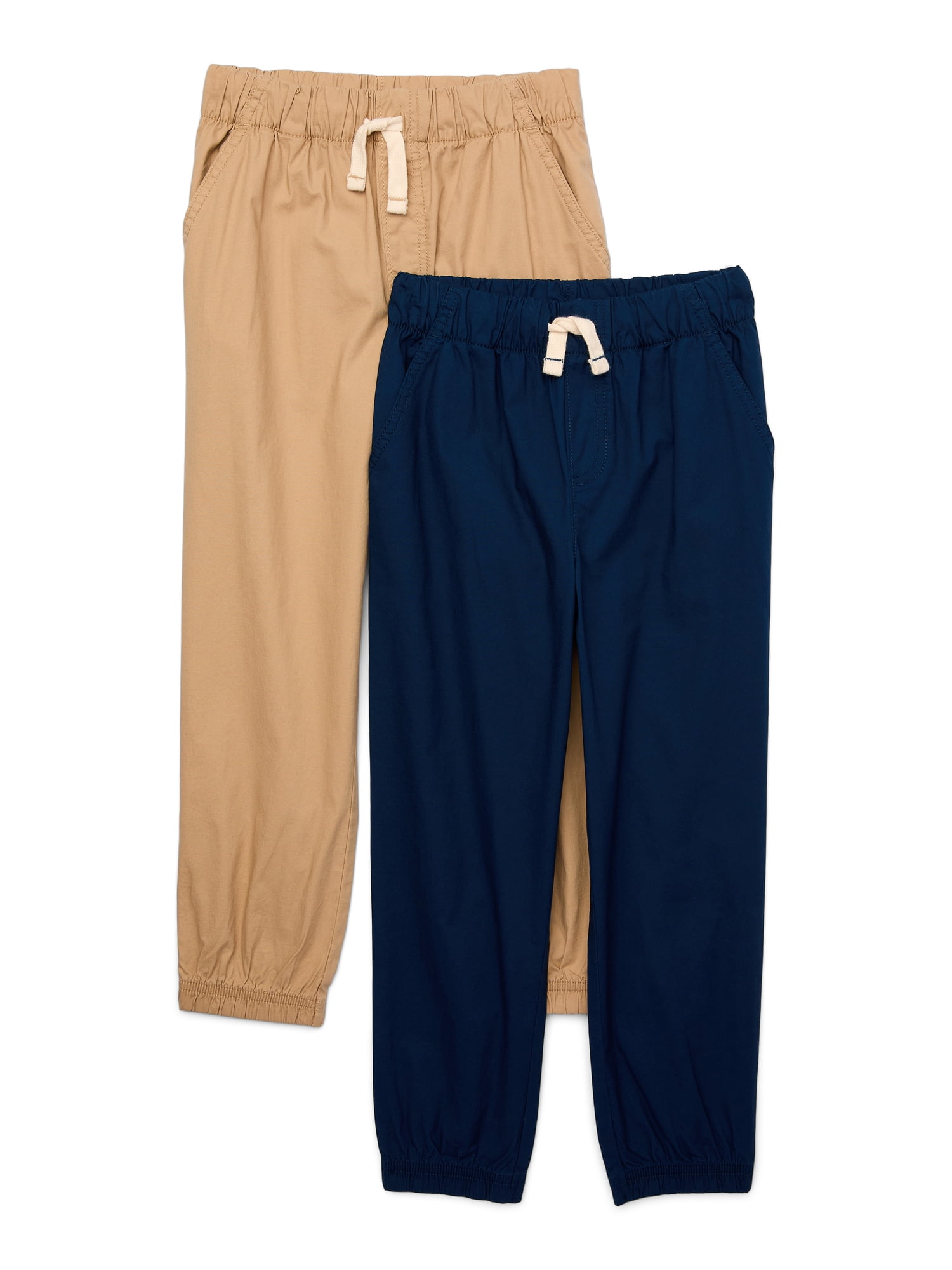 365 Kids by Garanimals Boys Woven Pants, 2-Pack, Sizes 4-10