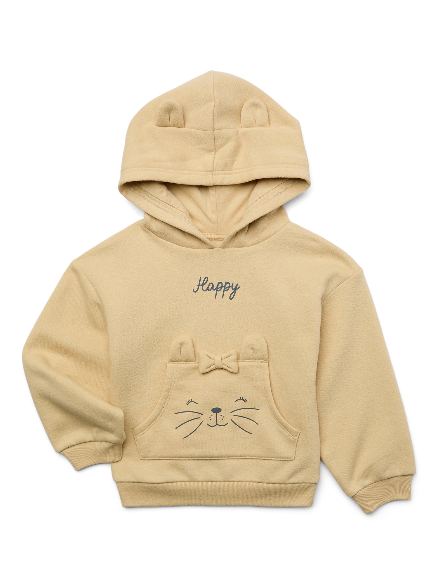 365 Kids by Garanimals Girls Critter Hoodie Sizes 4 10 Walmart