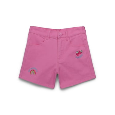365 Kids by Garanimals Girls Embroidered Twill Shorts, Sizes 4-10