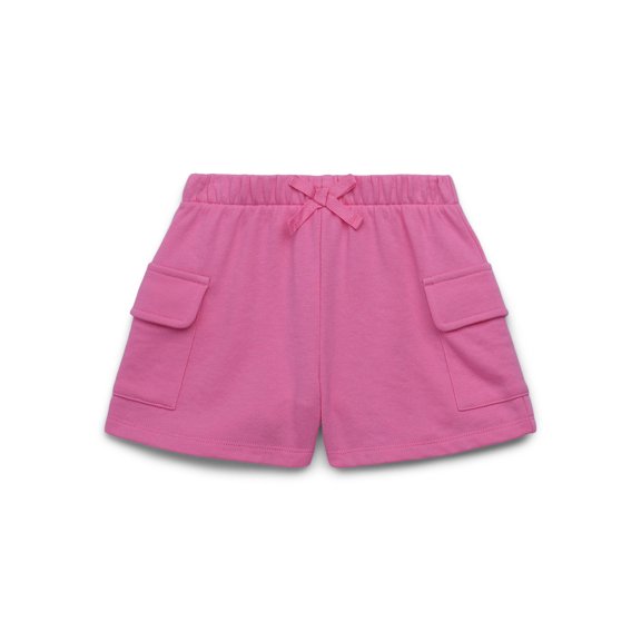 365 Kids by Garanimals Girls French Terry Cargo Shorts, Sizes 4-10
