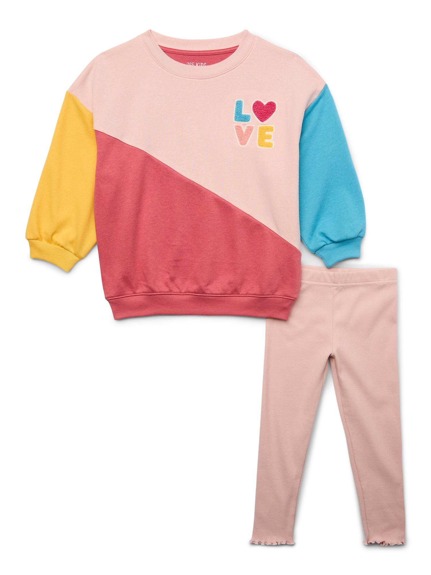365 Kids By Garanimals Girls Crewneck Sweatshirt And Leggings 2 Piece 365 Kids By Garanimals Girls Crewneck Sweatshirt And Leggings 2 Piece